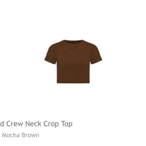 Brandon Blackwood Studio Ribbed Crew Neck Crop Top XXXL